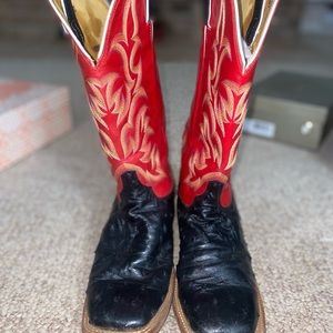 Justin Nacona ostrich cowboy boots